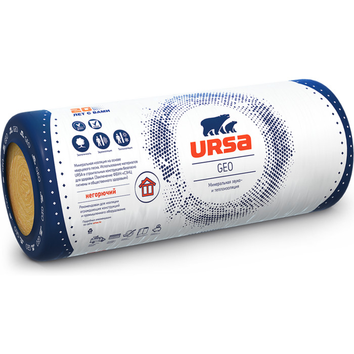 Утеплитель Урса Geo М-15 50х1220х8000